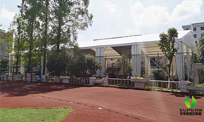 湖北隨州籃球場篷房項(xiàng)目